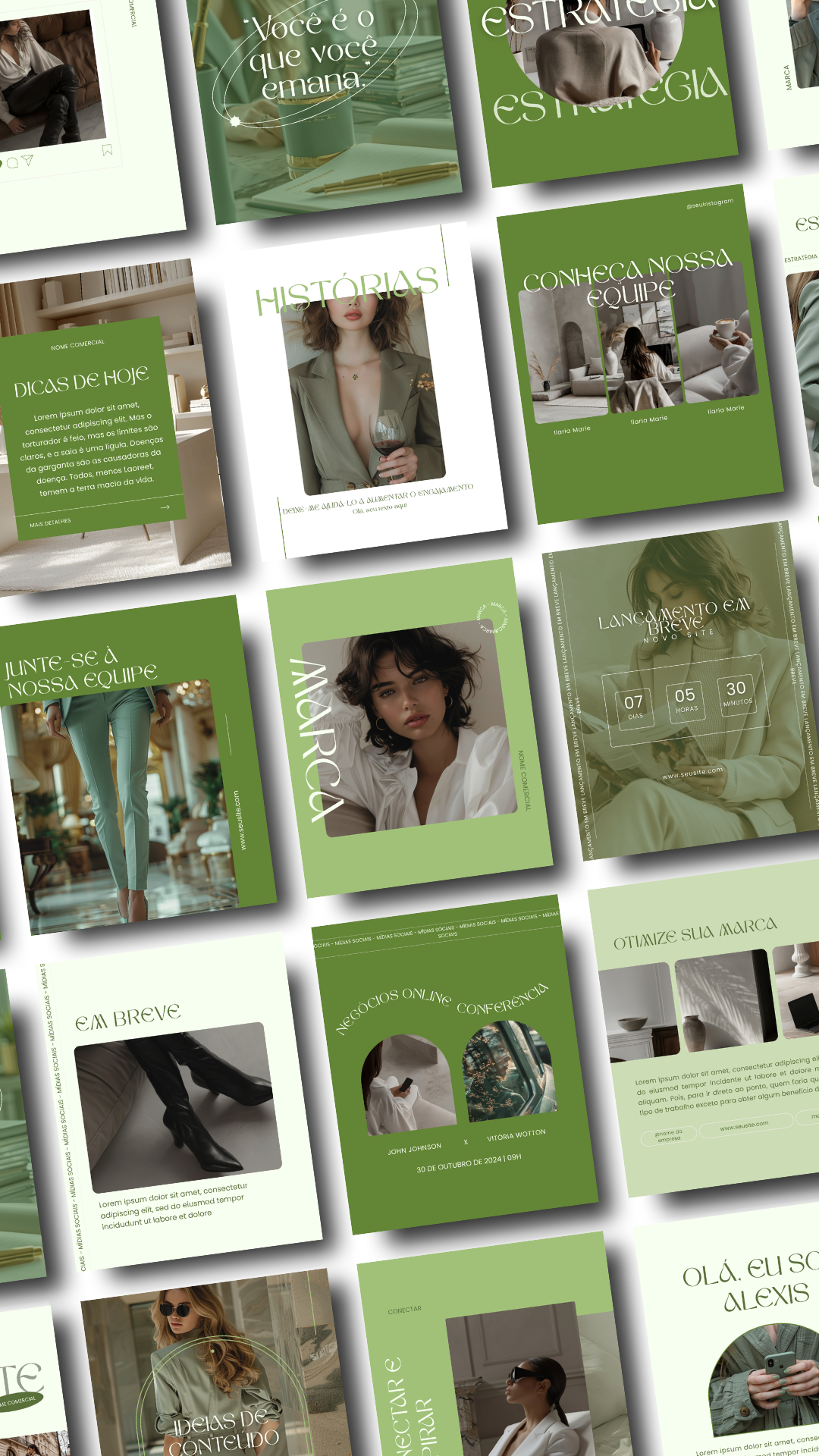 Stories mockup layout fotos minimalista para empreededora