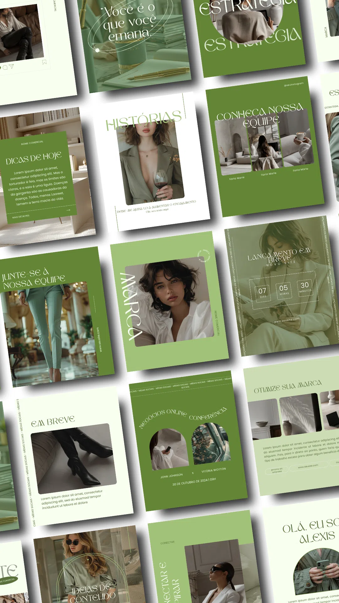 Stories mockup layout fotos minimalista para empreededora